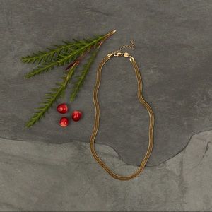 NWT Jennifer Zeuner Gold Allie Necklace